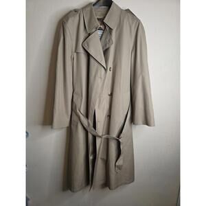 Vintage Christian Dior Trench Coat w/ Removable Lining 40L